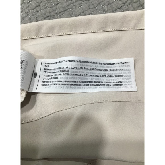 Abercrombie & Fitch Traveler Joggers Cream Tapered Minimalist Athleisure Chic S - Picture 3 of 5